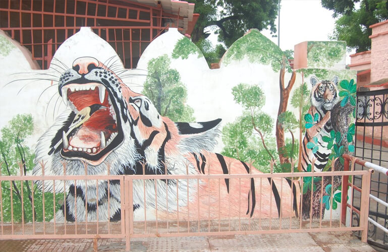 Painting at Ranthambore Railway Station