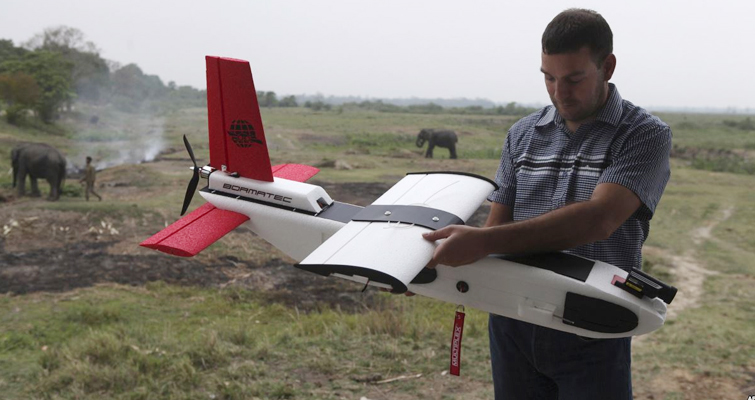 Drones in Indian National Park